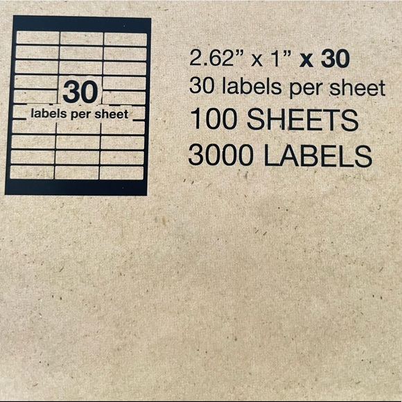 White Adhesive Labels 2 packages bundle - Picture 4 of 9